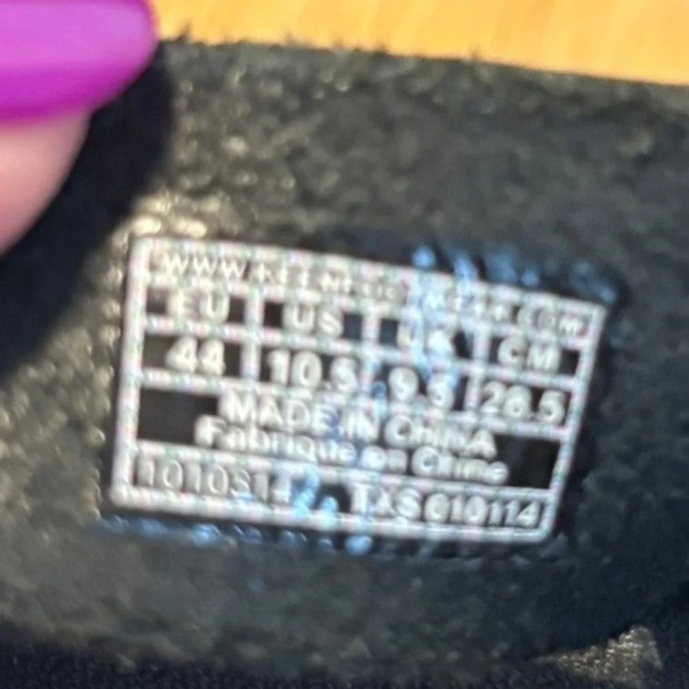 Keen black leather